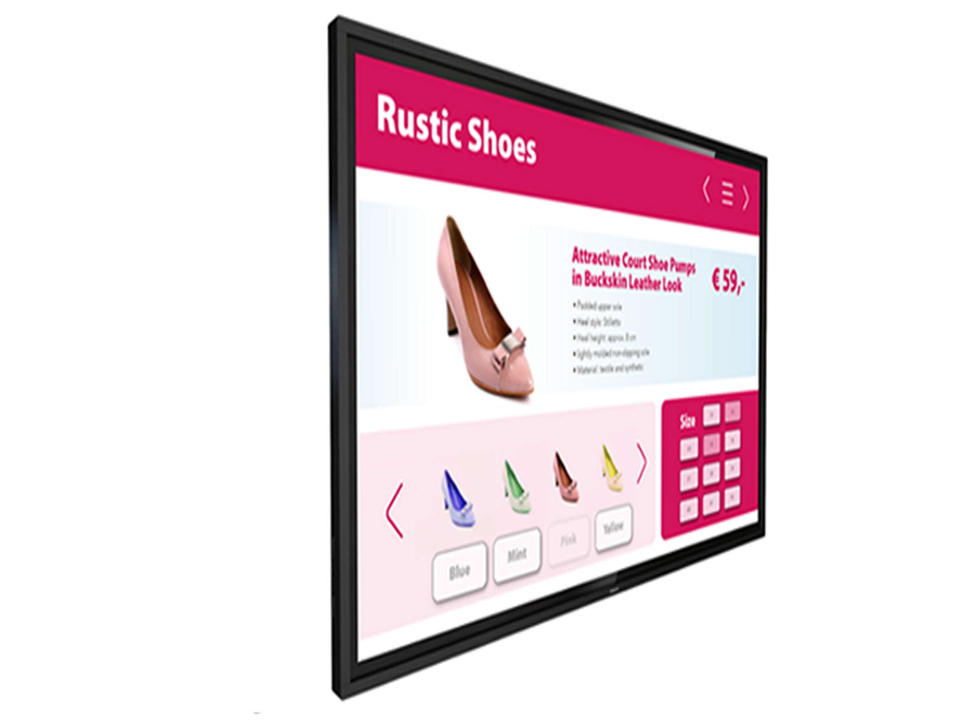 Philips 55" 55BDL3452T T-line FHD Multi-Touch Signage Solutions Display
